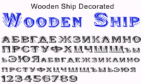 Шрифт Wooden Ship Decorated